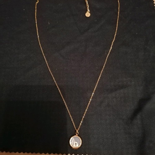 Loisir necklace with Libra zodiac like new, rose gold tone