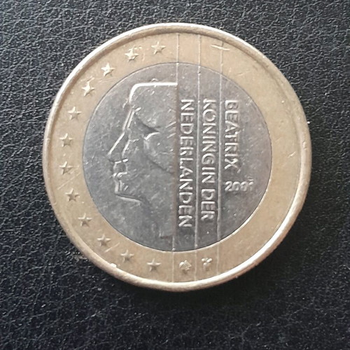 1 Euro Coin Netherlands 2001 like new