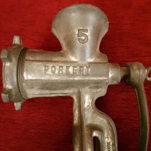 Manual meat grinder vintage used
