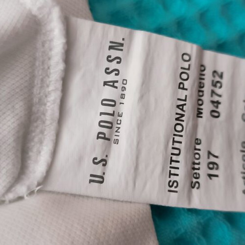 U.S. Polo Assn. polo shirt medium, white