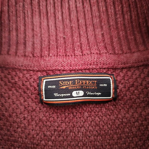 Side Effect men's turtleneck sweater like new, burgundy, size M
