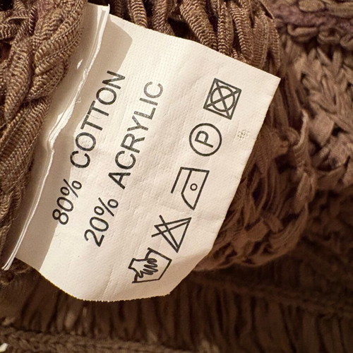 Women's knitted sweater used, khaki, 80% cotton 20% acrylic, size M