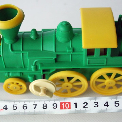 KIBI Vintage 80's Wind-Up Train Steam Locomotive Vasileiadis New