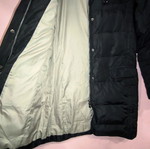 Black long down jacket Read Out size Medium like new