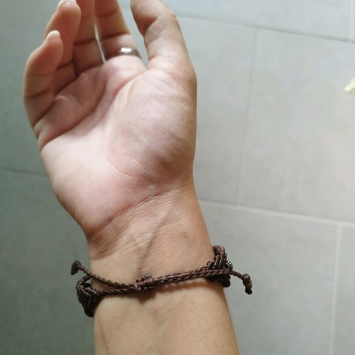 Handmade Macrame bracelet with Tiger Eye stones like new