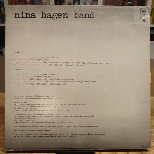 UnbeHagen vinyl LP used, New Wave, Synth-pop album