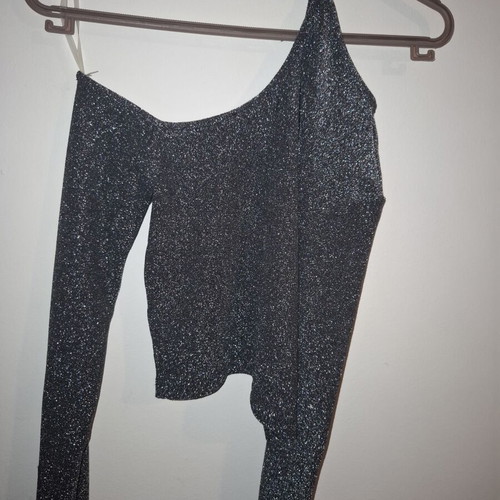 Silver blouse size S like new