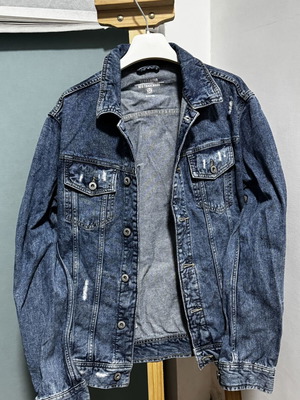 Terranova Jeans Denim Jacket used, slim fit, blue