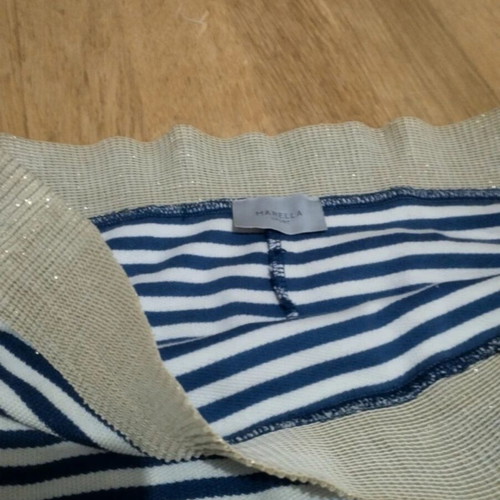 Marella Sport Skirt like new, blue with beige and gold, size S/M