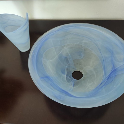 Handmade blown glass new for lampshades