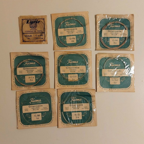 Vintage Fisoma and Lyric string collection new in excellent condition