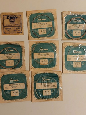 Vintage Fisoma and Lyric string collection new in excellent condition