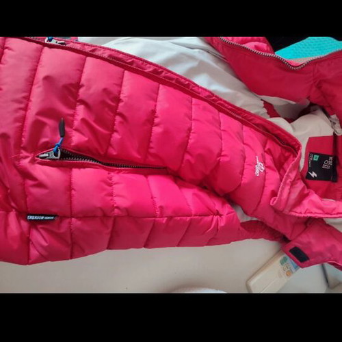 Emerson Genius sleeveless puffer vest with hood red like new, size S