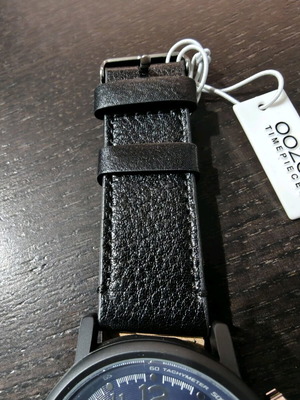 Oozoo C9260 men's watch new with blue dial and leather strap