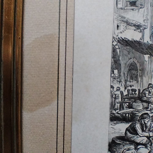 The Illustrated London News 1878 framed print used, Cyprus Larnaca