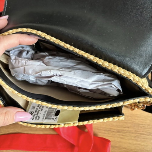Valentino shoulder bag new, black and beige