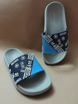 Mitsuko kids' slippers size 28, black and blue