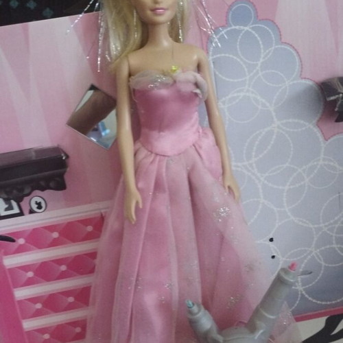 Barbie doll Starlight Adventure with space dog and pink dress