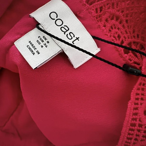 Lace dress fuchsia raspberry new with tag, size S