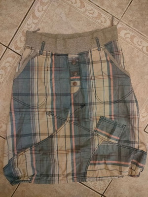 Attrattivo cotton skirt size S like new, balloon style, multicolor