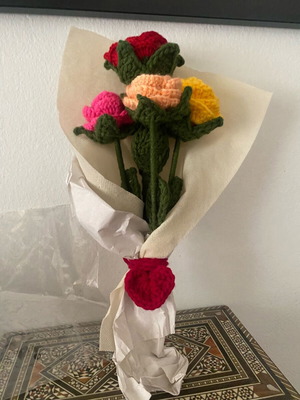 Crocheted flower bouquet new