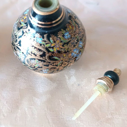 Vintage Greek Venus Series Pallini Attiki perfume bottles used, 24K gold details