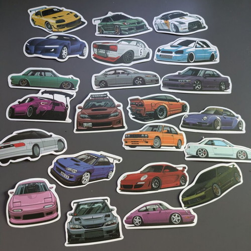 Super Cars Stickers with JDM, Drift and Tuning Designs