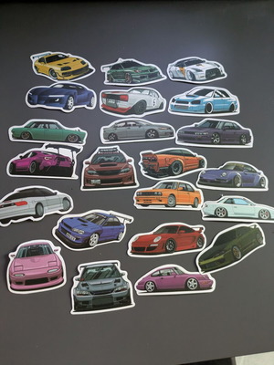 Super Cars Stickers with JDM, Drift and Tuning Designs