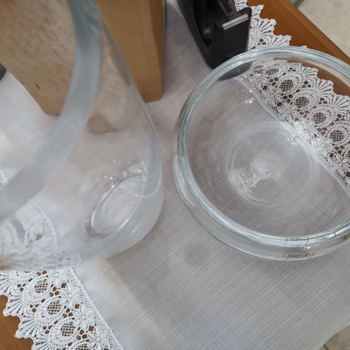 Espiel Collection Hand Made Crystal Vases Set of 2 Like New