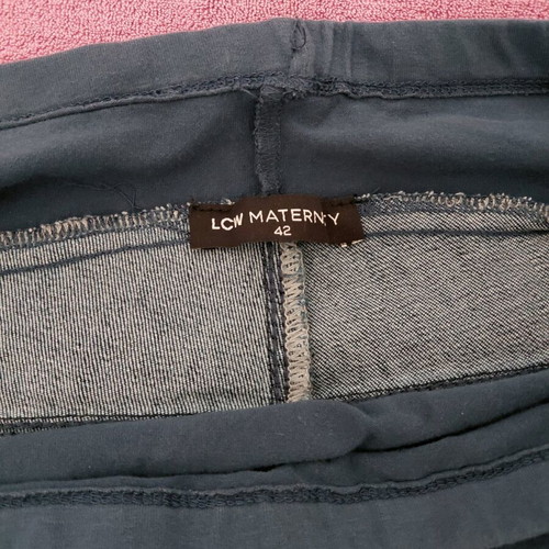 Maternity pants used, soft stretch blue denim, size L