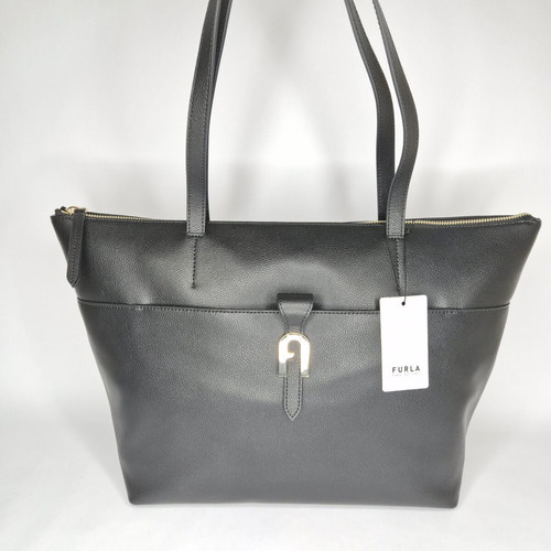 Furla Miasofia L Tote Bag new, black leather