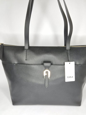 Furla Miasofia L Tote Bag new, black leather