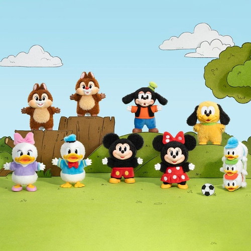 POP MART Disney Mickey Family Together Series Plush Keychain new