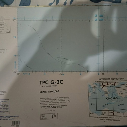TPC Aeronautical Maps of Greece and Turkey with C-152 Manual like new