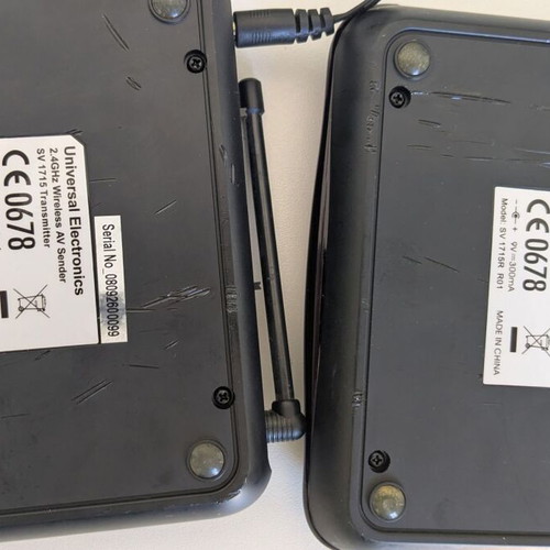 One For All SV1715 Wireless AV Sender Receiver used 2.4GHz