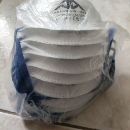 FFP2 NR protective mask with valve, new, pack of 10