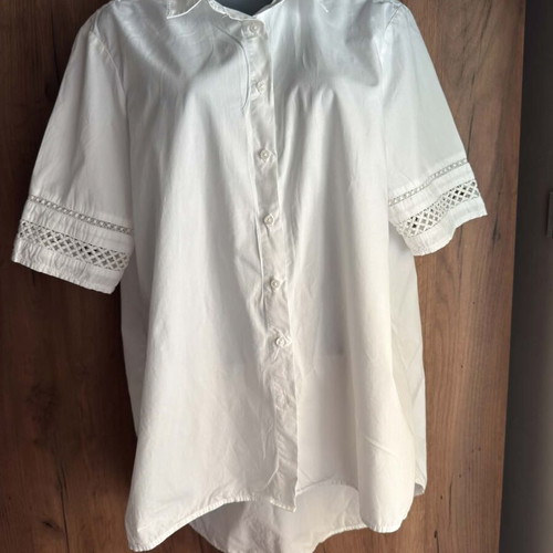 Per Una cotton women shirt like new, size L-XL, white