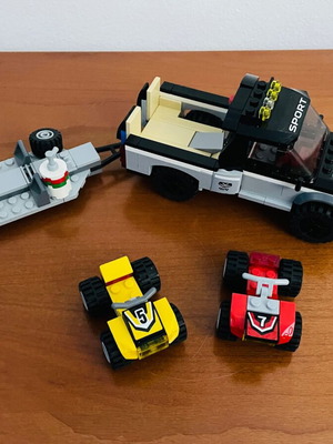 Lego City 60148 ATV Race Team μεταχειρισμένο, φορτηγό και 2 γουρούνες