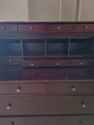 Wooden secretary desk from walnut like new