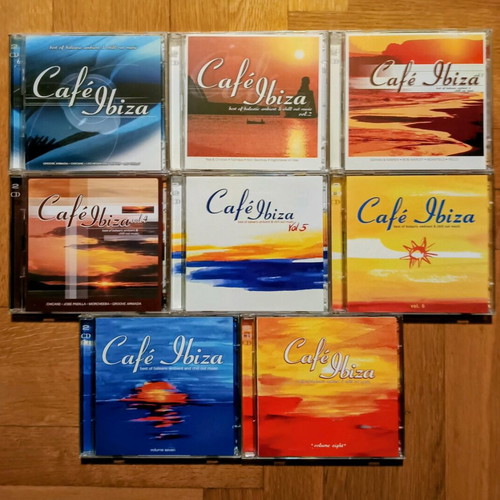 Cafe Ibiza pack of 8 double CDs new, electronic