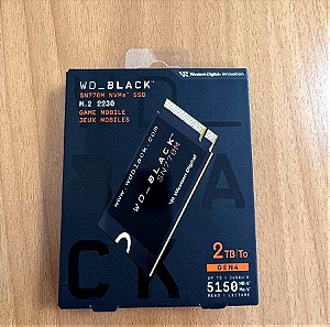 WD_BLACK NVme SSD M.2 (2230) 2TB Gen4