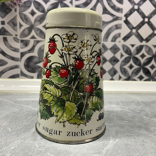 Vintage Tin Sugar Shaker Regency Ware used