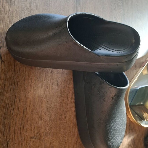 Crocs platform sandals like new, black, size 39