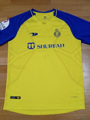 Al-Nassr Saudi Arabia #7 Ronaldo Duneus football shirt size S like new