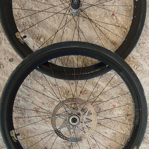 Deore LX 26 Inch Wheelset with Tires used, no Disc Brake