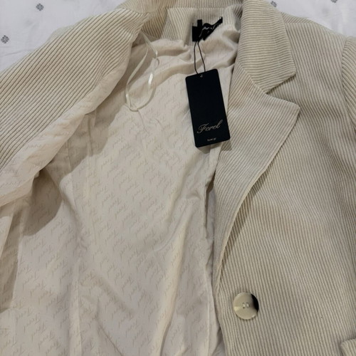 Forel beige corduroy jacket new with tag