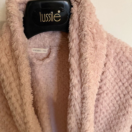 Oysho pink bathrobe used, warm, size S