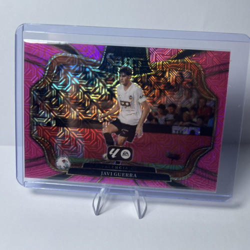 2025-26 Panini Select La Liga #204 Javi Guerra Pink Mojo Valencia card