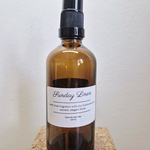 Sunday Linen Fabric Mist 100ml new handmade fabric and room fragrance