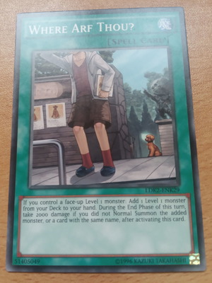 Κάρτα Yu-Gi-Oh! Normal Spell "Where Arf Thou" μεταχειρισμένη